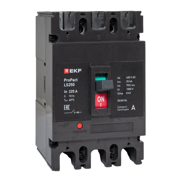 Выключатель автоматический 3п 225А 25кА LS250 ProPact EKF mccb-250-25-3-225-ls