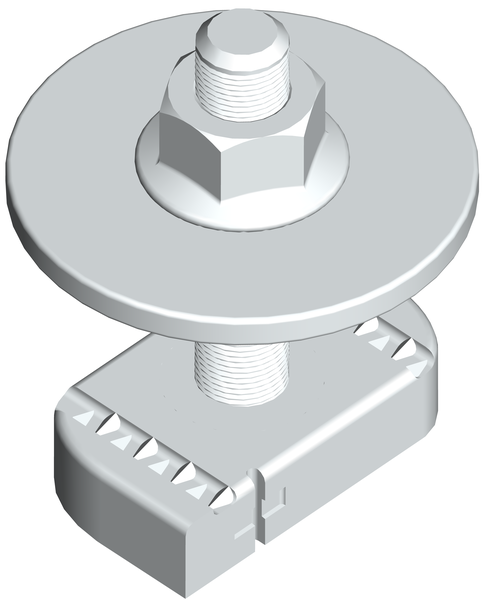 Болт STRUT 12х50 с опорой и гайкой TDZ EKF stbog12x50-TDZ