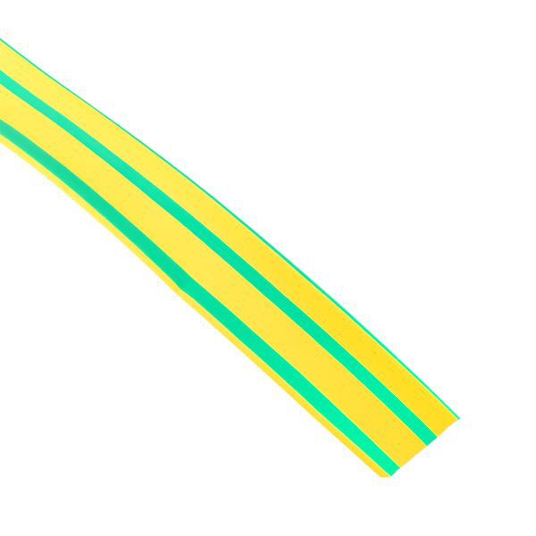 Трубка термоусадочная ТУТ нг 30/15 желт./зел. (уп.50м) EKF tut-30-yg