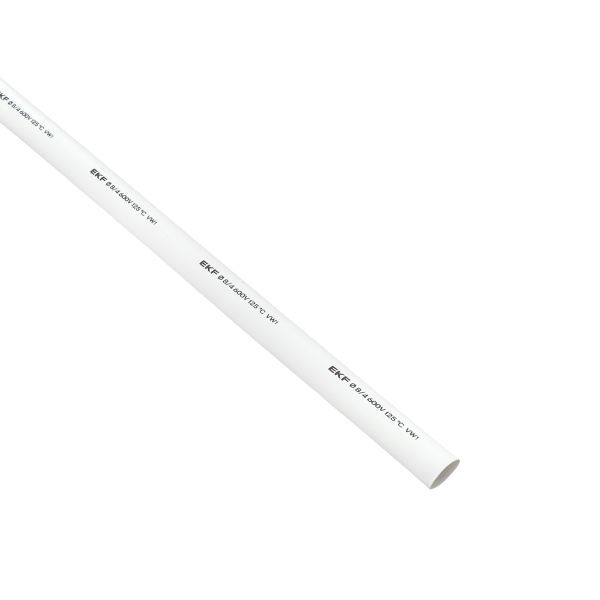 Трубка термоусадочная ТУТ нг 8/4 бел. 1м (уп.50м) PROxima EKF tut-8-w-1m
