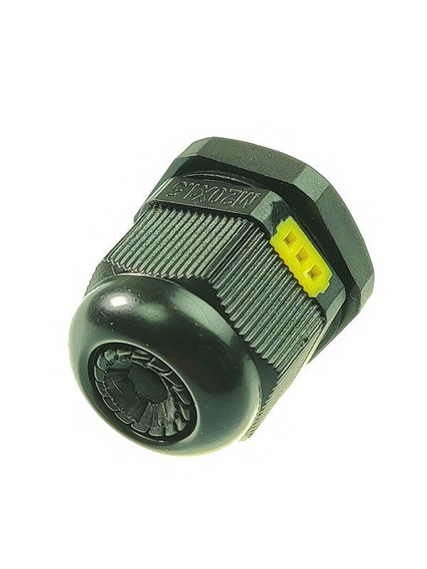 Ввод кабельный ВКД-ПР-М12-8-L9 IP68 черн. ГОФРОМАТИК zeta30927